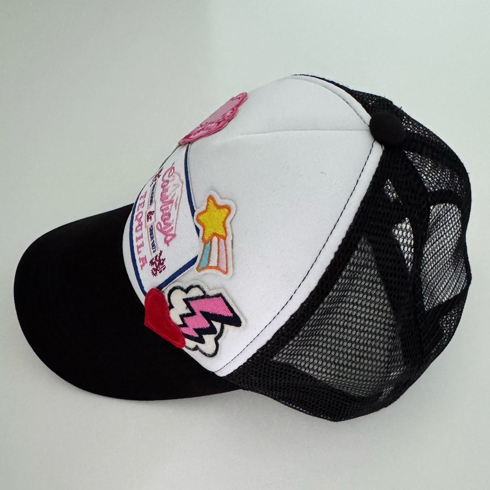 Trucker Hat with fun Country Western Patches - Picture 3 of 8